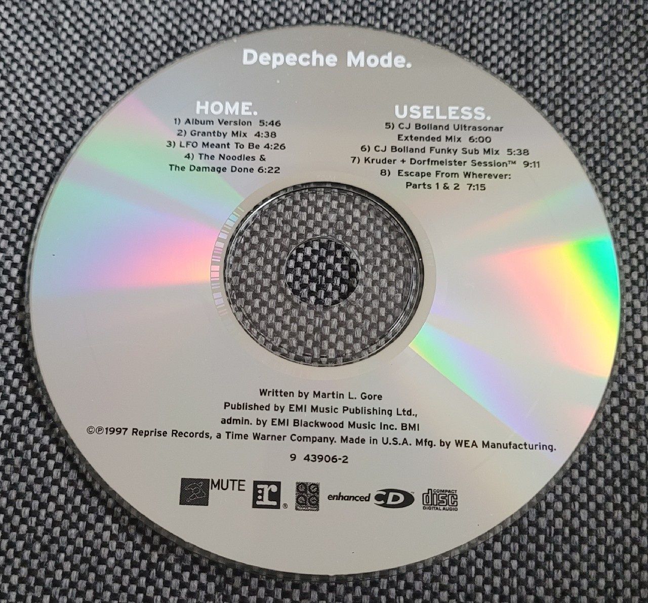 Depeche Mode Home Useless USA Enhanced CD Maxi Single LaserFile