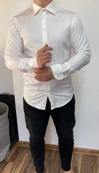 Biała męska Koszula Slim fit Paco Lorente 41/42  M-L