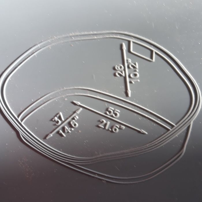 Лежак пластиковий, місто. Розмір 1, 2