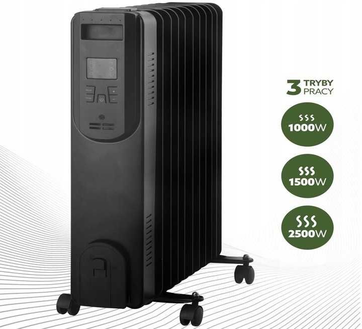 Wydajny grzejnik olejowy 11 Żeber 2500W Elektryczny Olejak