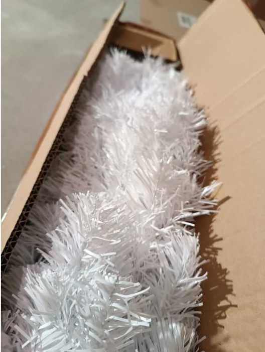 Sztuczna choinka biała sosna ze stojakiem 150cm