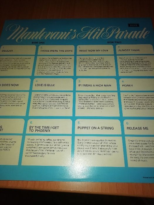 Album The Magic of Mantovani(6 LPs)+1 LP Mantovani's Hit Parade