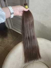 Натуральне волосся зріз шоколад 60см