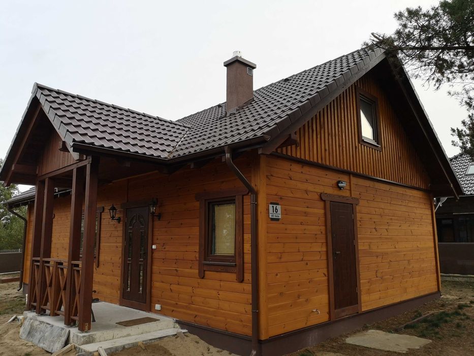 Całoroczny dom z drewna do 70 m2 na ZGŁOSZENIE bez POZWOLENIA