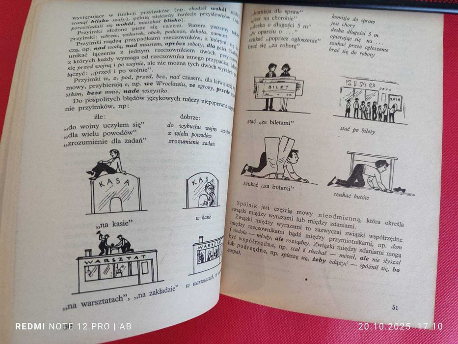 Nauka o języku, podręcznik dla szkoły zawodowej, wyd. z 1976 r.