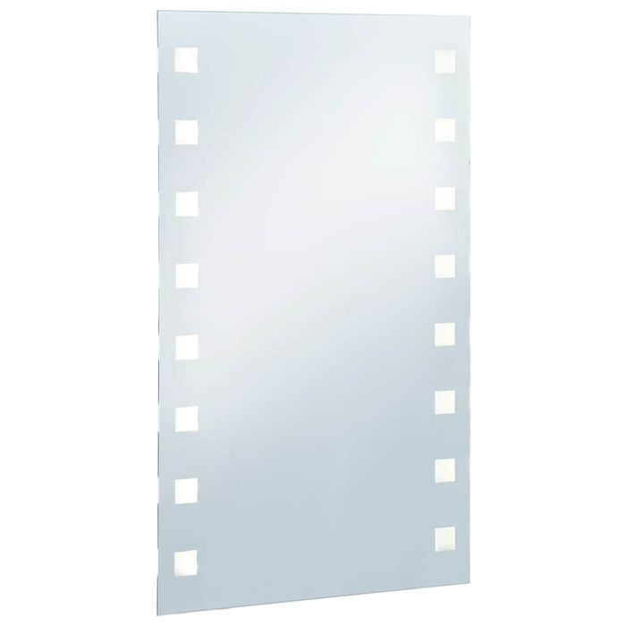 vidaXL Ścienne lustro łazienkowe z LED, 60 x 100 cm