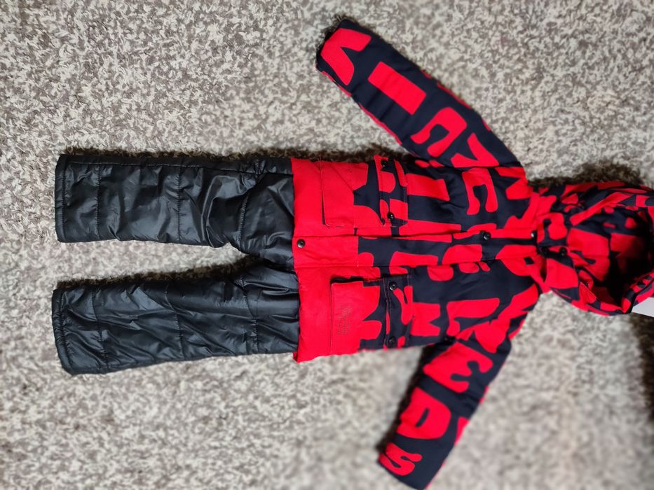 Комбінезон зимова куртка штани утеплені шапка шарф зимовий одяг