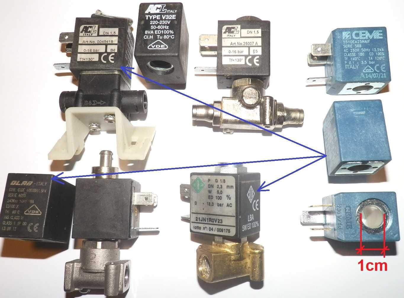 Cewka do elektrozaworu zaworu wody ekspres CEME 13,5W 230V 140C