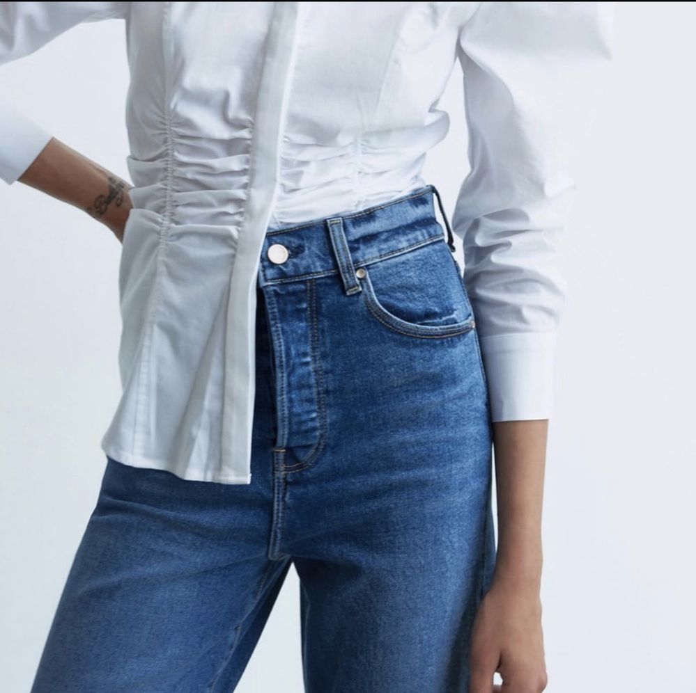 Джинси Zara High rise vintage slim jeans