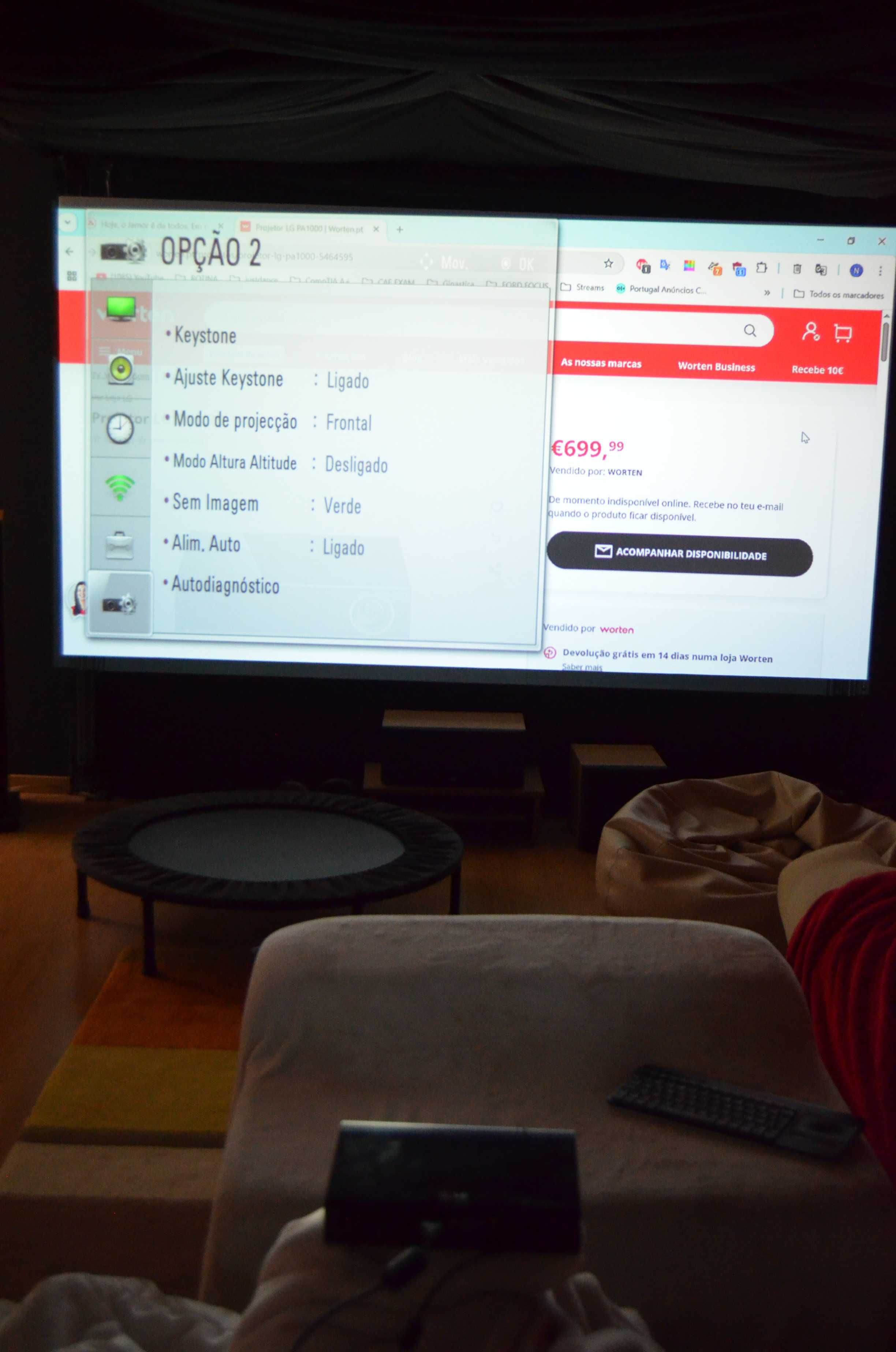 Projetor LG PA1000