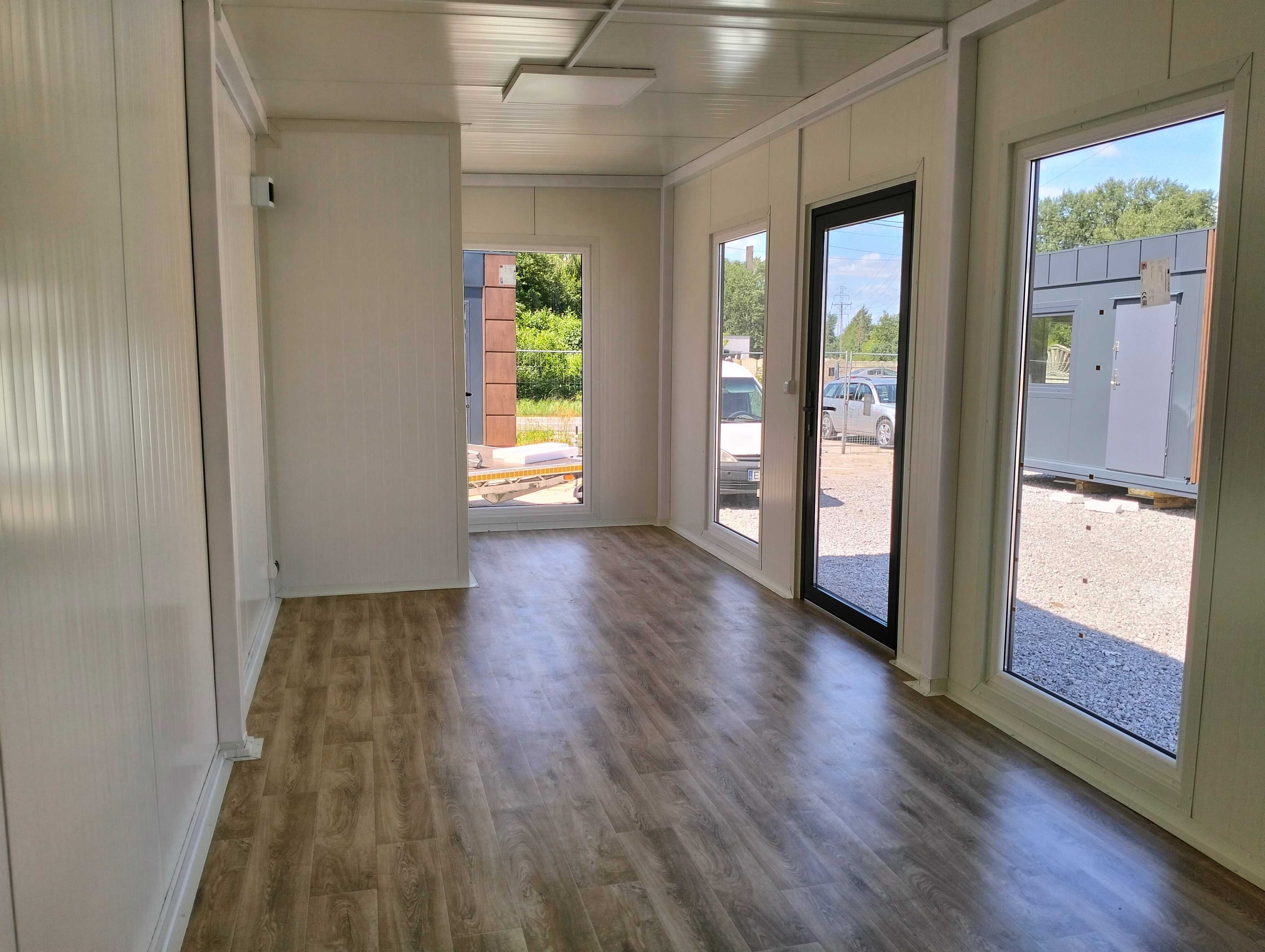 Pawilon 800x300 kontener handlowy, salon kosmetyczny, Kontener biurowy