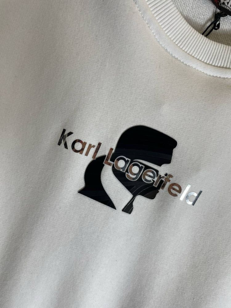 Женский свитшот Karl Lagerfeld, белый и черный
