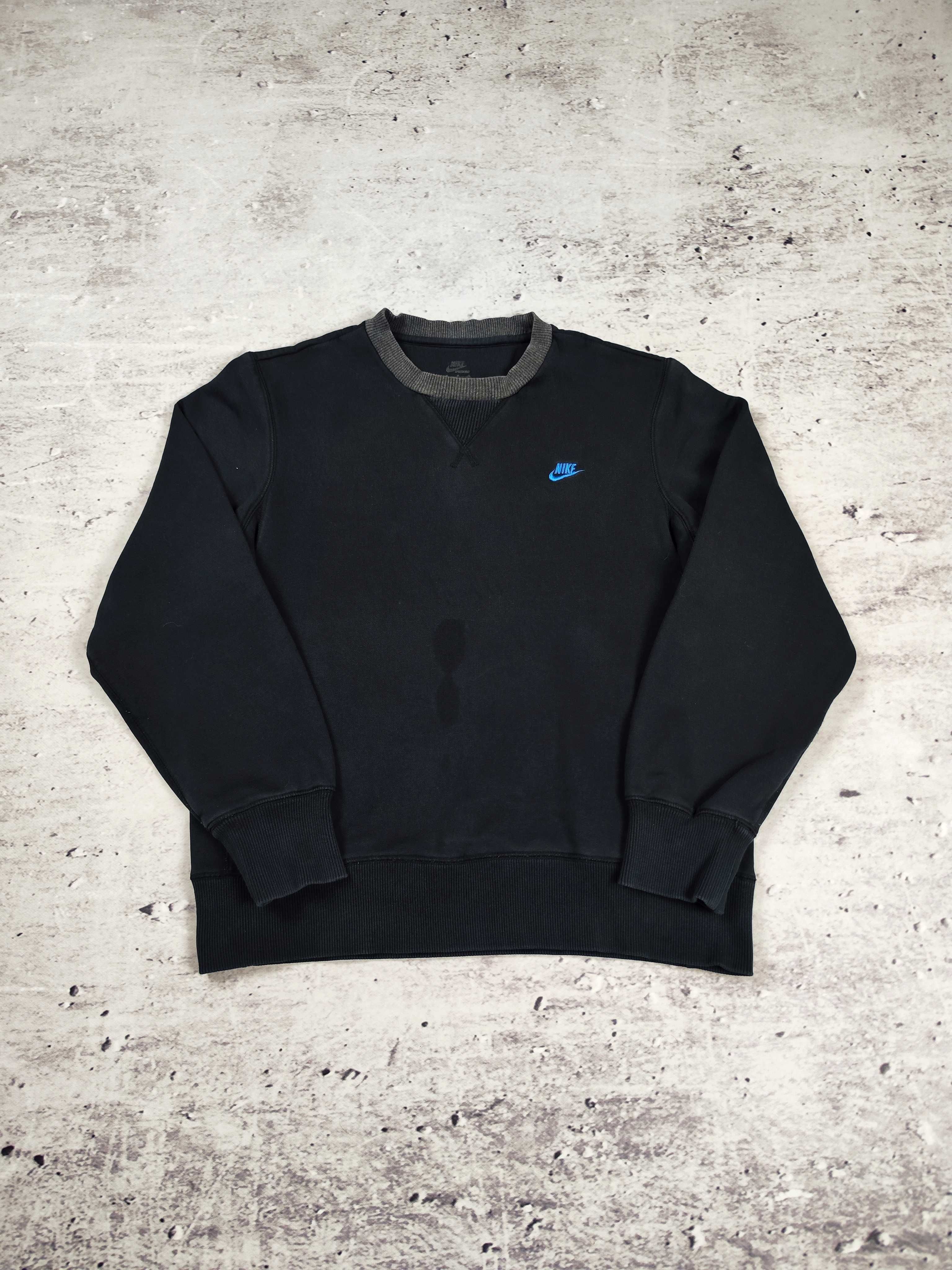 Bluza Nike czarna bawełniana boxy crewneck r. M