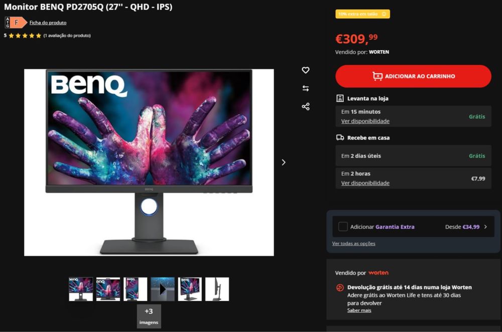 Monitor/ Ecrã Benq 4K