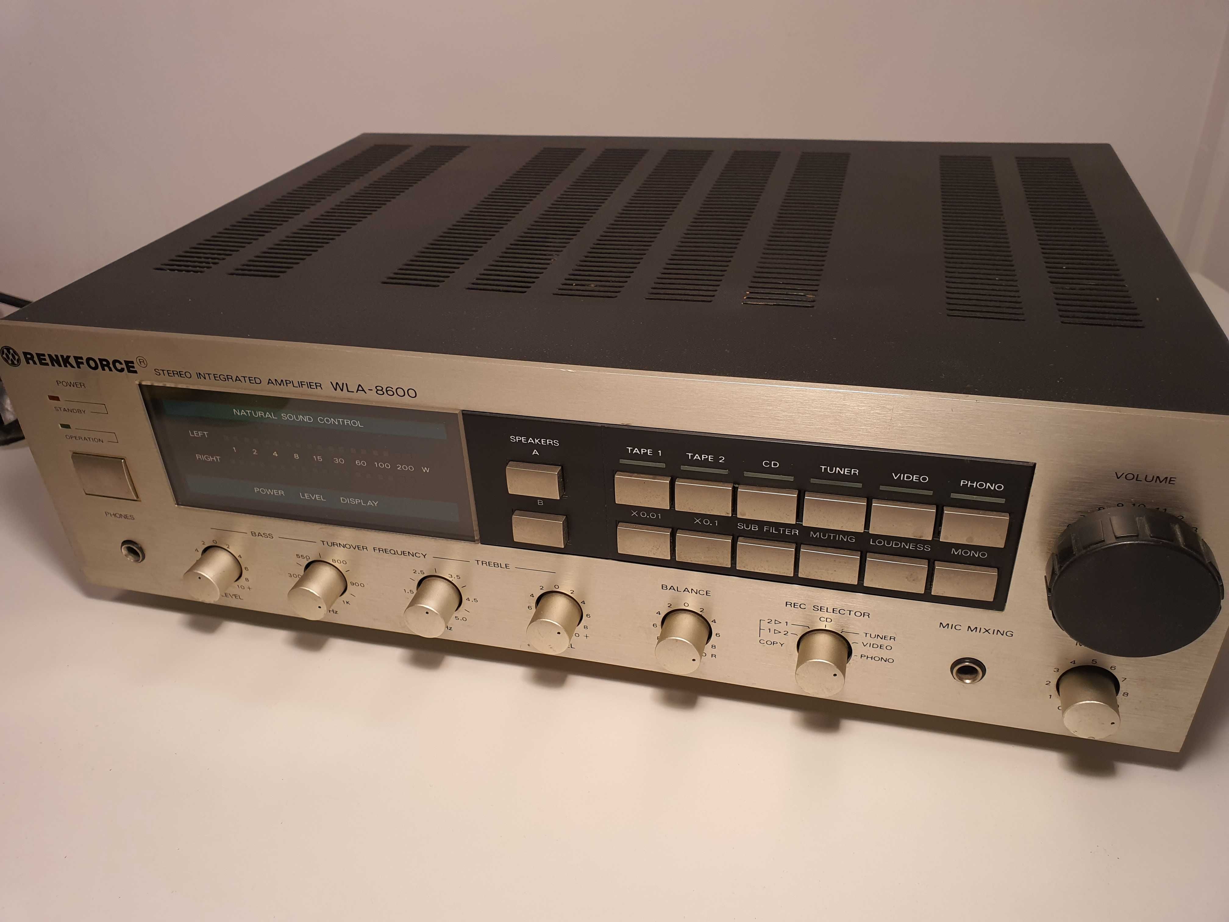Wzmacniacz Renkforce WLA-8600 - retro klasyka lata '80