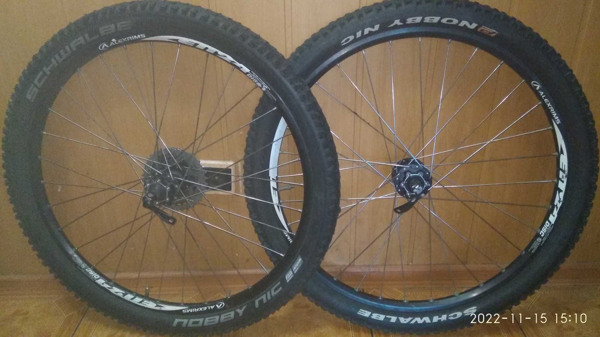 Колеса 26"/Shimano Deore/Alex Rims/Schwalbe/Вилсет