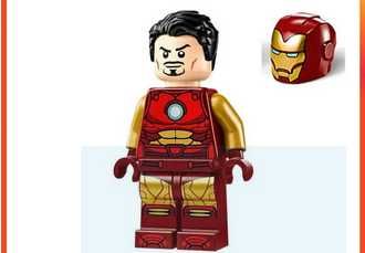 LEGO Marvel Avengers Iron Man sh0981 + hełm i klocki gratis
