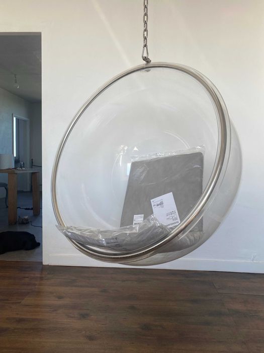 Bubble chair, fotel wiszący kula, huśtawka