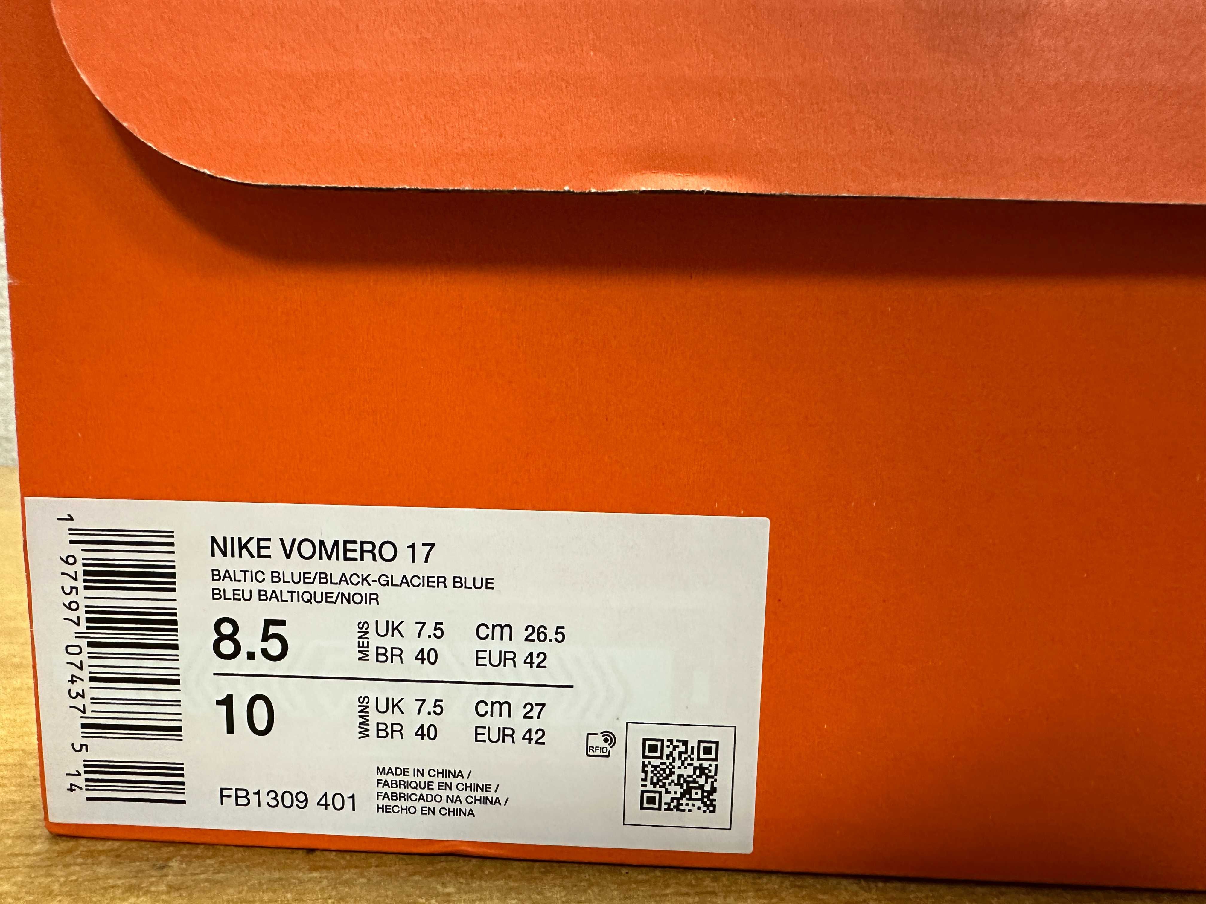 Кросівки Nike Vomero 17 кроссовки FB1309-401