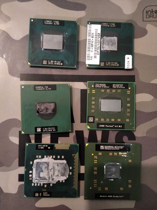 Procesory i pamięci RAM (do laptopa)