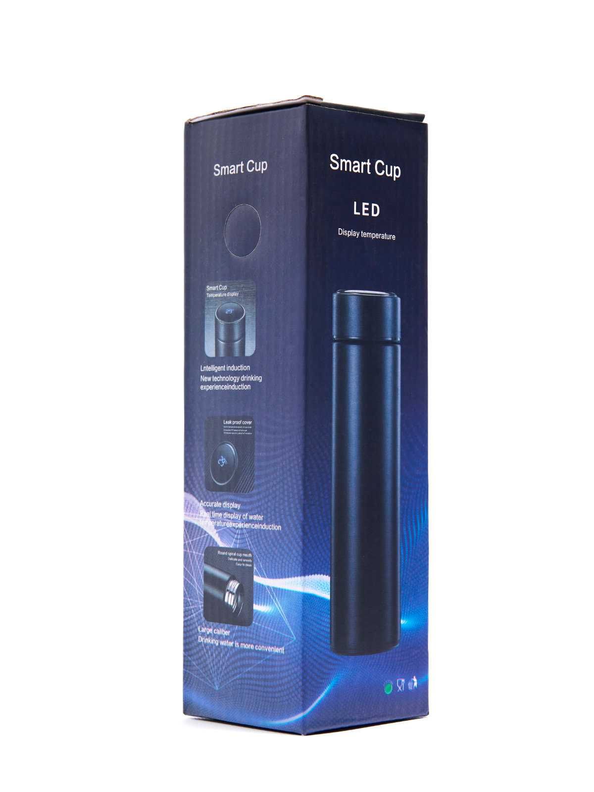 Kubek termiczny termos smart LED 500ml srebrny