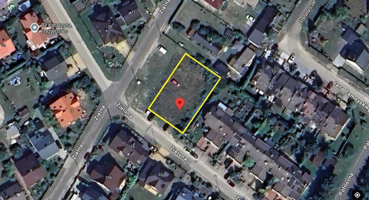 Działka budowlana 740m2, Skierniewice, ul. Zielona 22