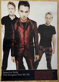 Depeche Mode The Singles Tour 86>98 plakat reklamowy