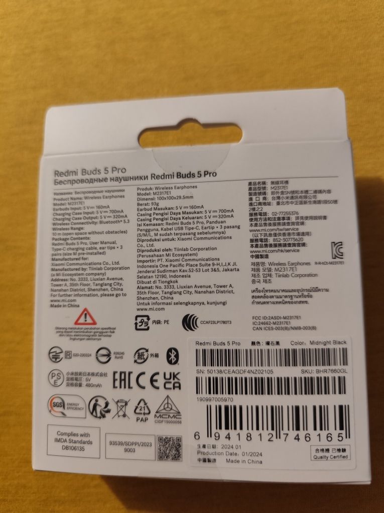 Redmi Buds 5 Pro Nowe