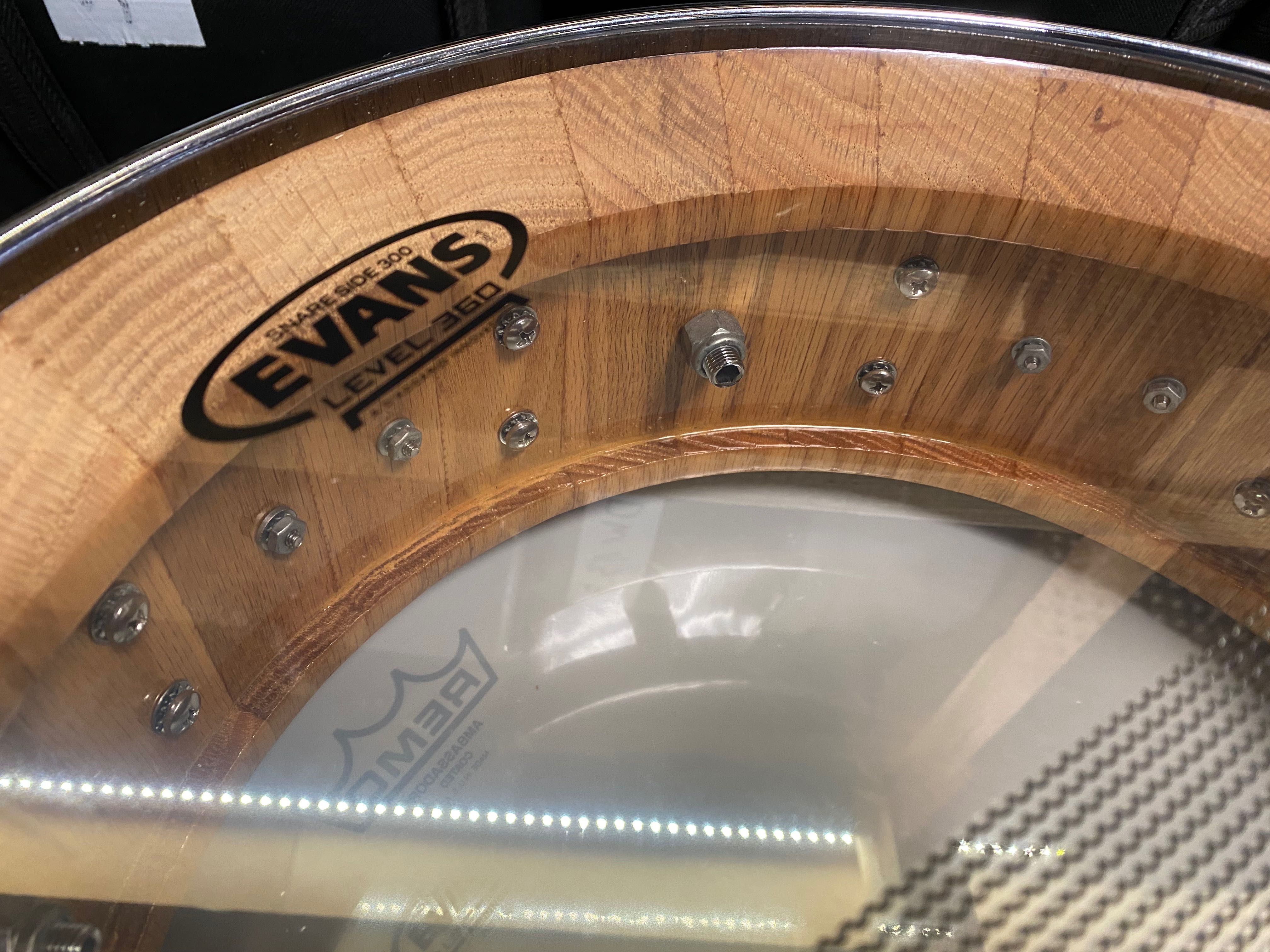 DW Collectors Solid Stave Oak 14x5,5 werbel