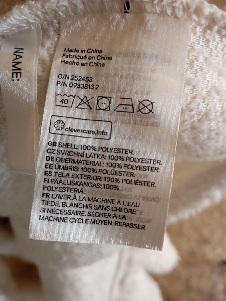 Bluza polarowa pluszowa gruba ciepła H&M 146 152