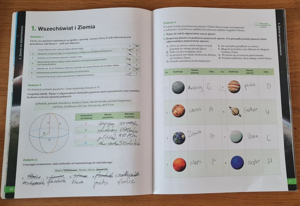 Oblicza geografii karty pracy ucznia ćwiczenia klasa 1