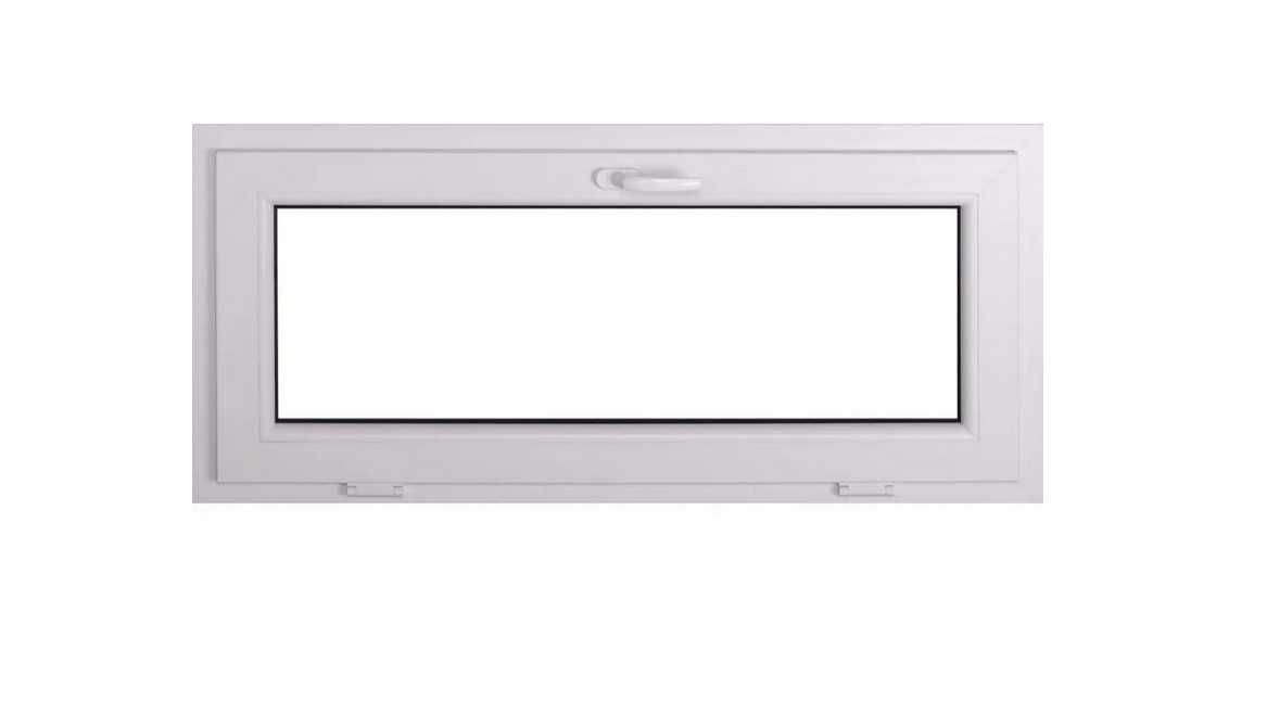 Okno PCV 2-szybowe fasadowe O3 białe 1165x535 mm uchylne do wewnątrz