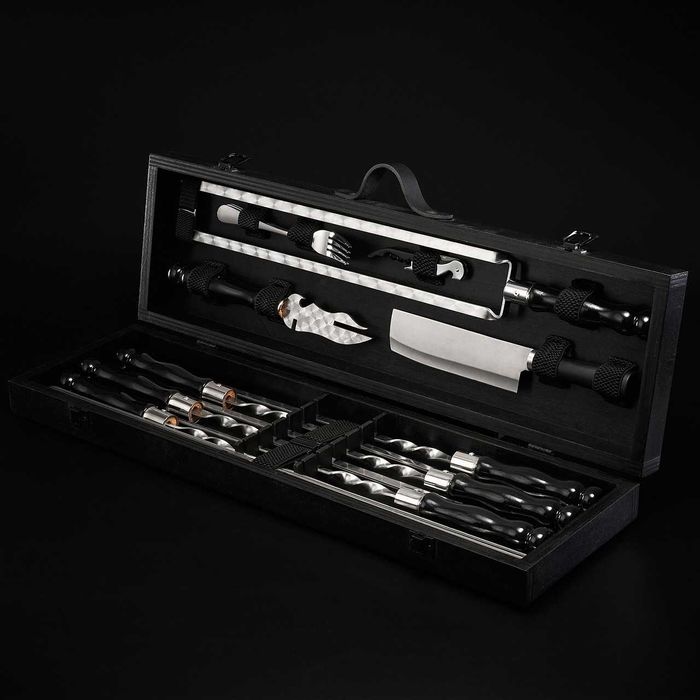 Шашличний набір, набір шампурів,подарунок чоловікові "grills g10"