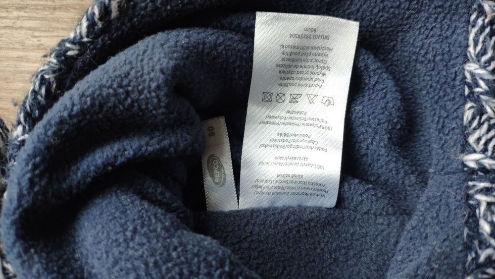 Czapka z polarową podszewką na uszy Pepco