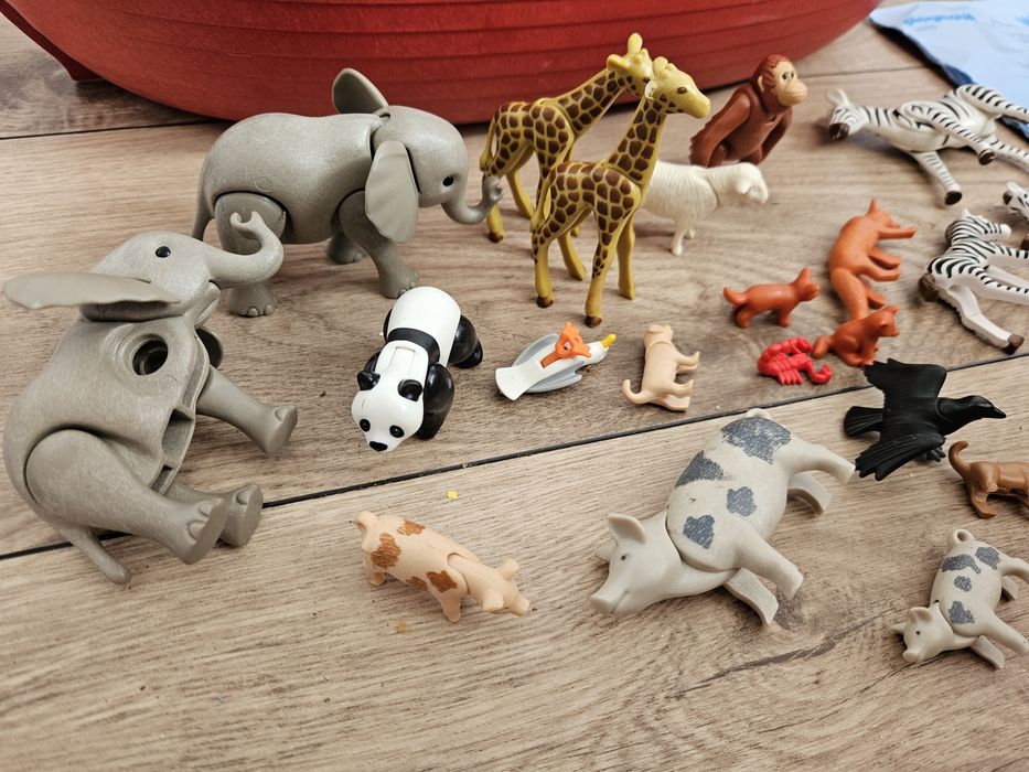 Arka Noego playmobil zwierzęta statek