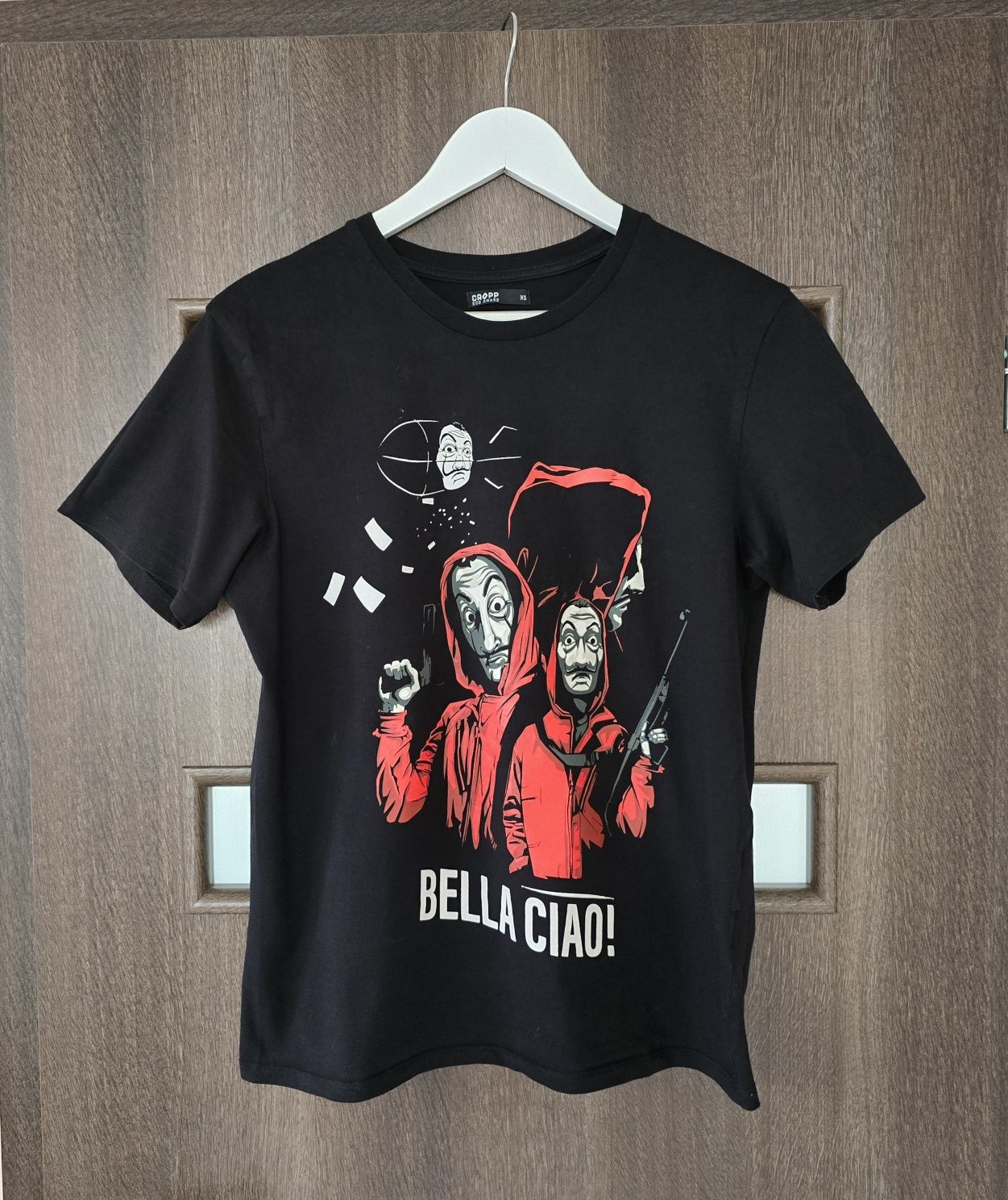 Cropp Dom z Papieru czarny t-shirt XS