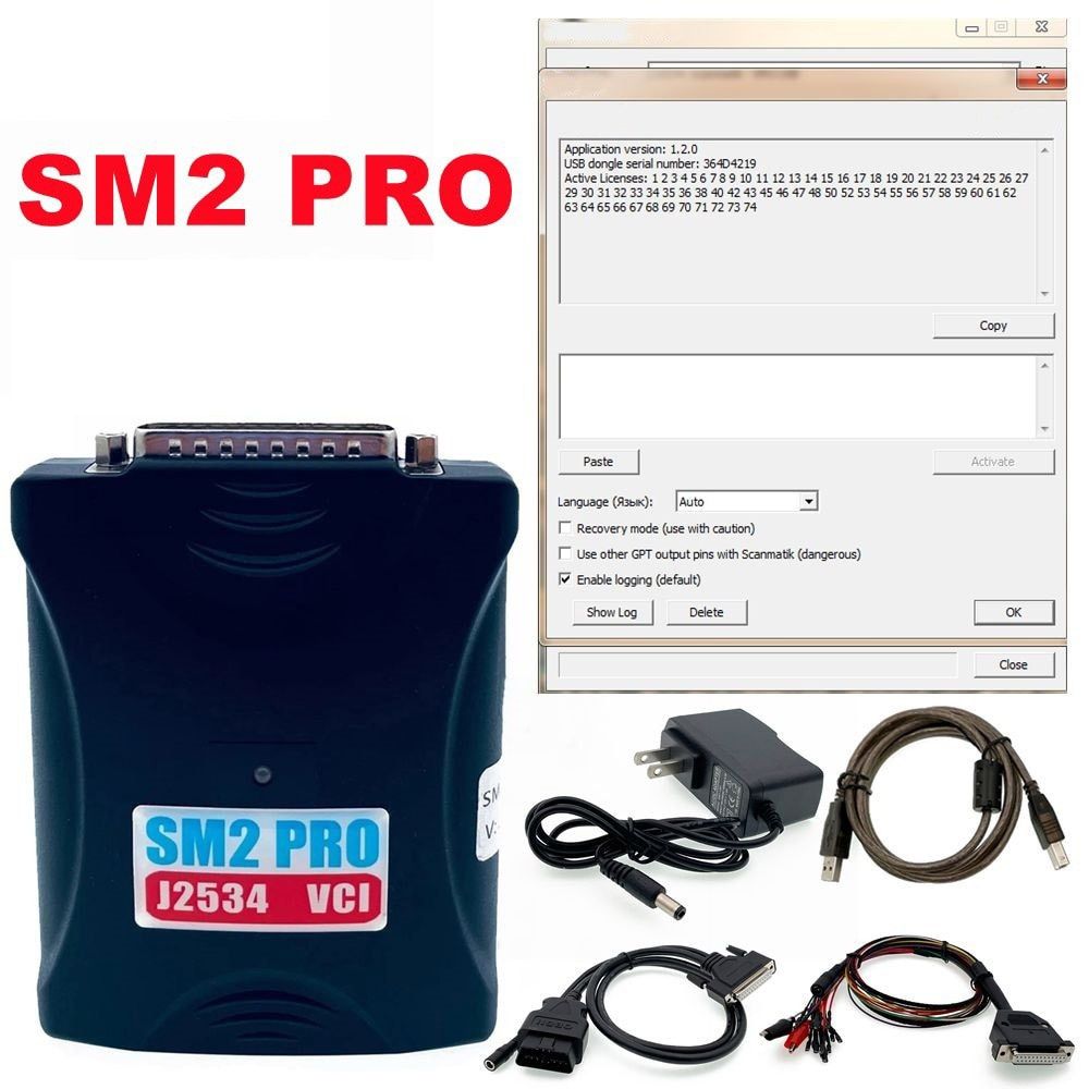 SM2 PRO Сканматик j2534 + ключ Программатор Scanmatik OBD2