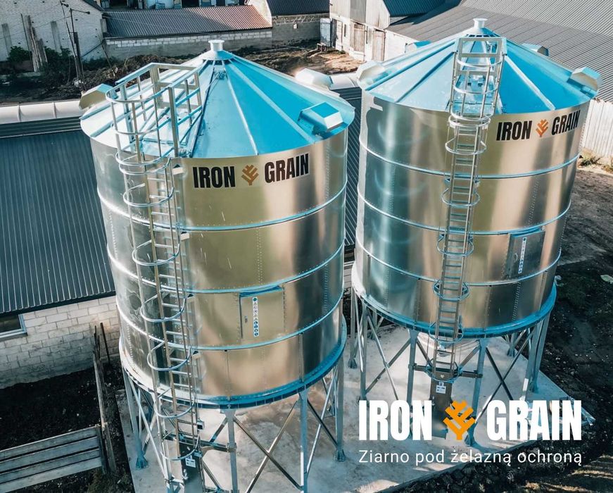 SILOSY zbożowe Lejowe zbiorniki 108 ton IRON GRAIN Polski producent