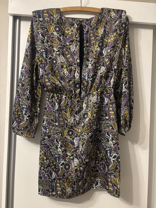 Krotka sukienka , wielokolorowa , kwiaty roz 38/M Zara