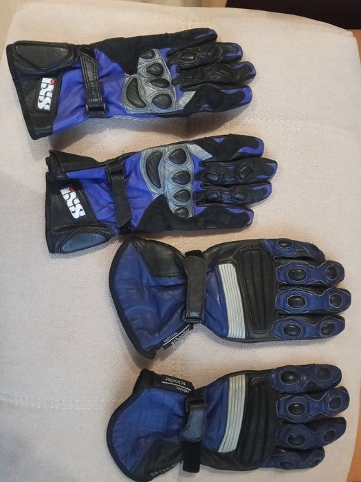 BIKER xl  и IXS s мото перчатки, натуральная кожа, состояние хорошее.