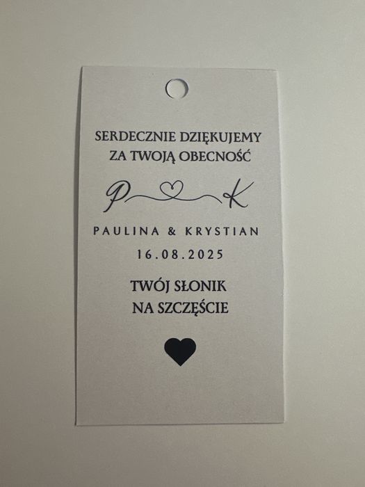 NOWOŚĆ PODZIEKOWANIA dla gości na wesele