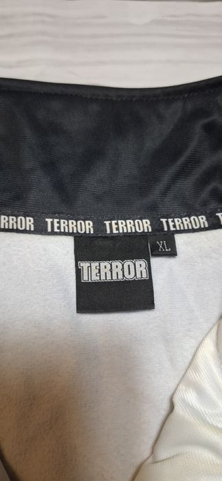 Bluza męska Terror, na suwak, bez kaptura, zip, logo, oldschool