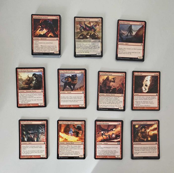 Cartas Magic - Vermelhas