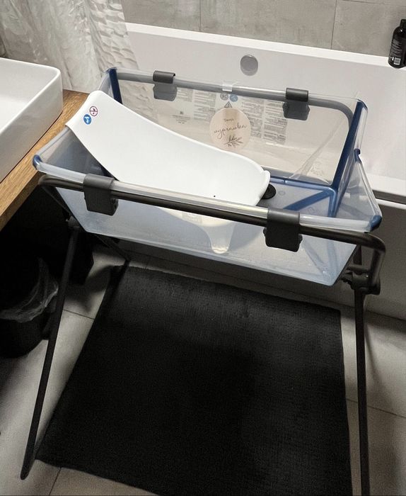 Wanienka stokke flexi bath, stojak, wkładka