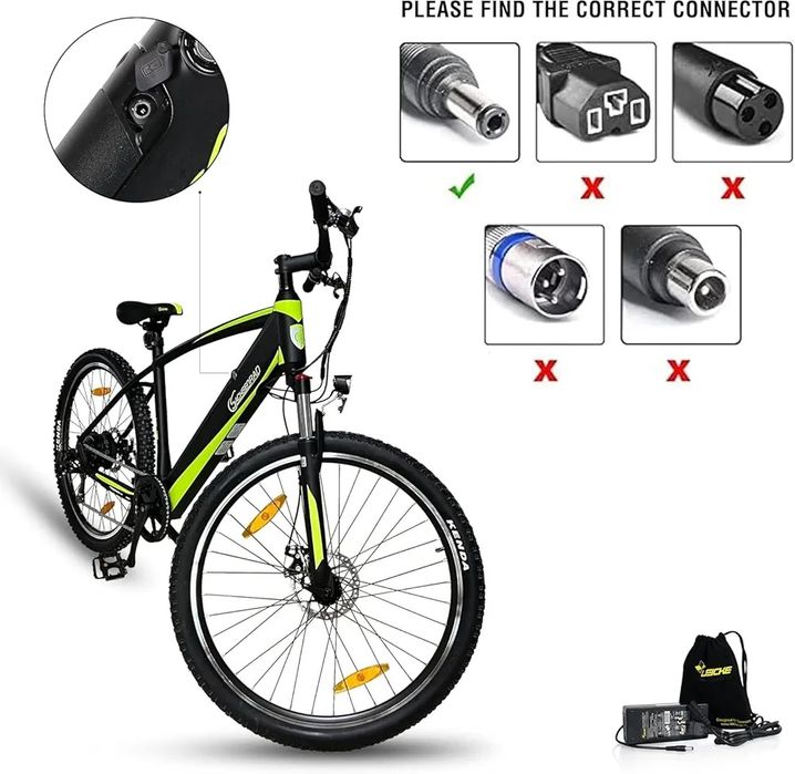 LEICKE Ładowarka do skuterów elektrycznych 42 V/36 V, 2 A, 84 W