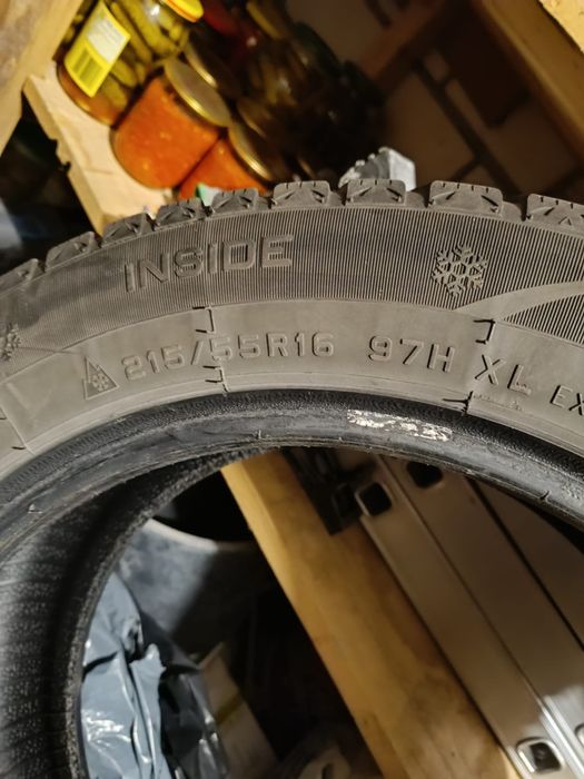 Opony zimow2 r. 16 (215/55) jak nowe! 190zl za sztukę (750zl komplet)
