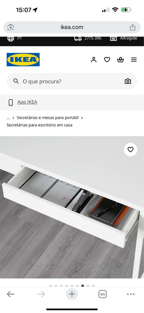Secretaria Micke Ikea 142x150