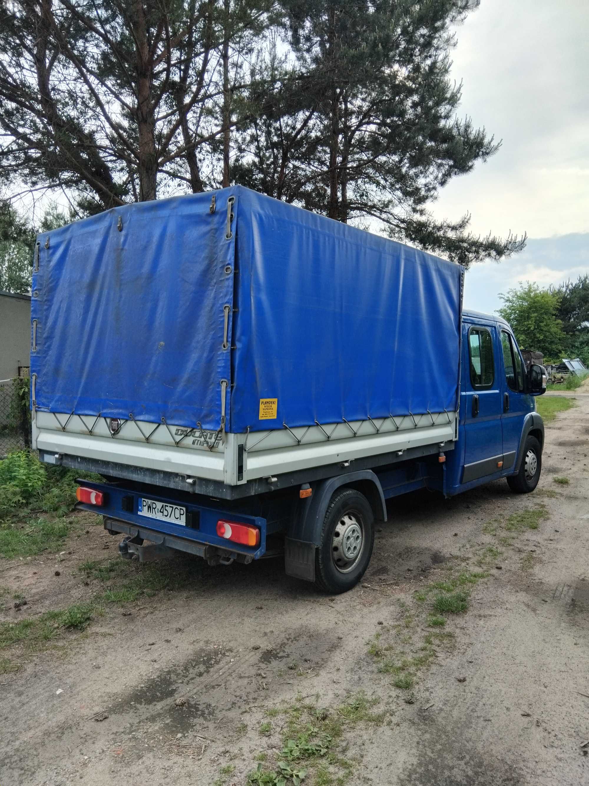 Fiat Ducato 2.3 D dubel kabina, salon Polska niski przebieg.