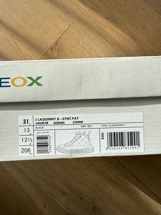 Високі демісезоні кеди Geox для дівчинки