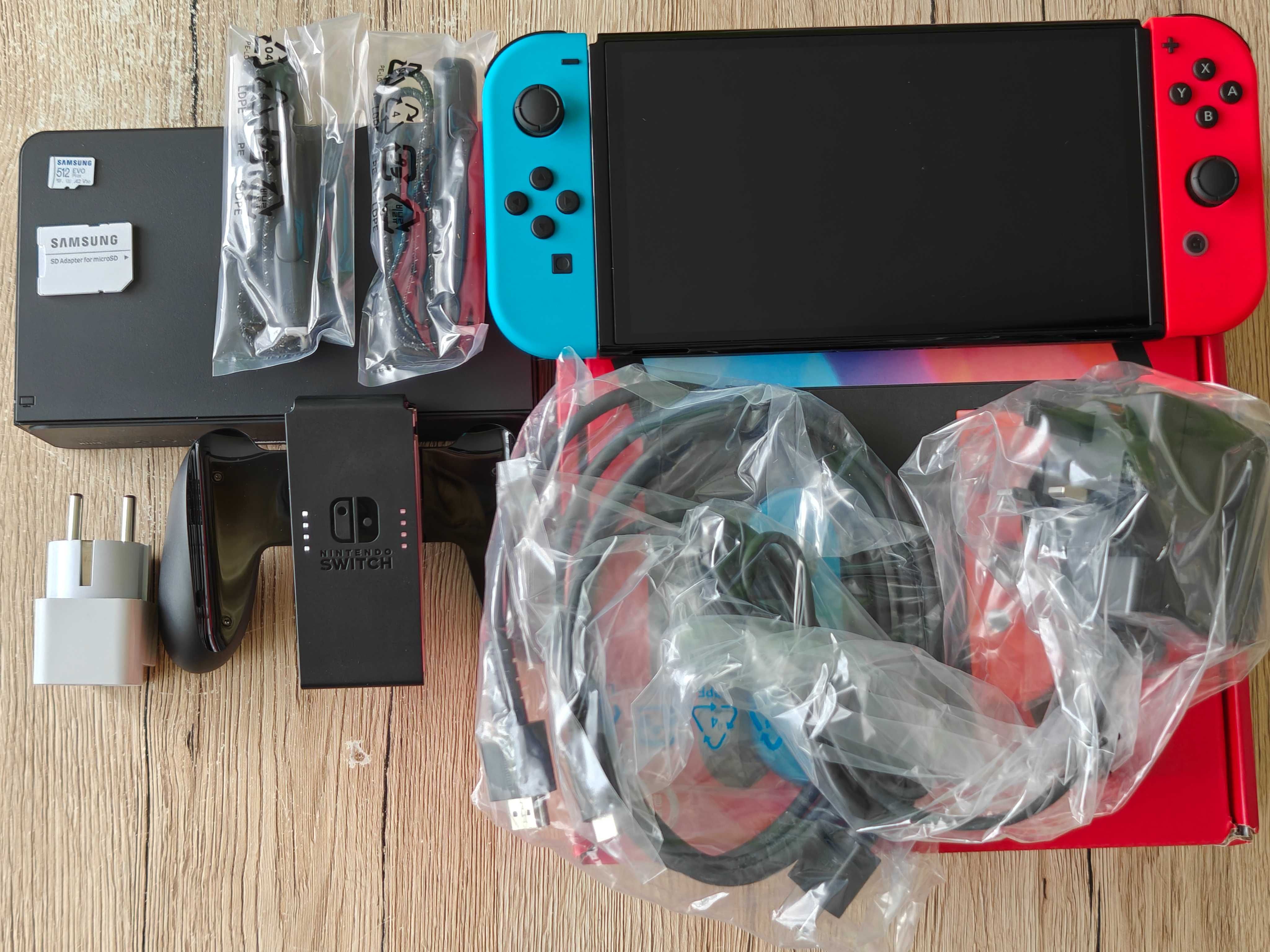 NOWA Nintendo Switch OLED karta 512GB konsola Picofly Przerobiona